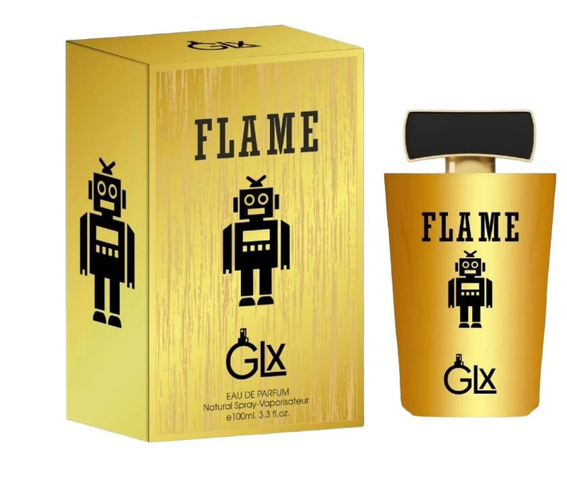 GLX Flame Eau De Parfum for Men – 100ml | Long Lasting Warm Aromatic Vanilla Woody Fragrance –  Inspired By Arras Phantom - Image 1