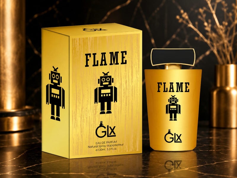 GLX Flame Eau De Parfum for Men – 100ml | Long Lasting Warm Aromatic Vanilla Woody Fragrance –  Inspired By Arras Phantom - Image 2