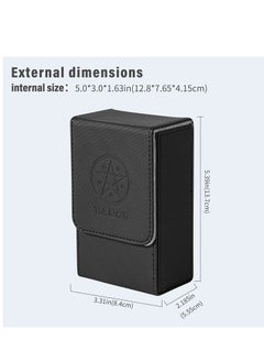 Generic Tarot Card Case Souvenir Card Storage Box Large Capacity Holds About 95 Pages for Most Standard Size Tarot Fold Top Design Not Included for Tarot Cards  - Image 2