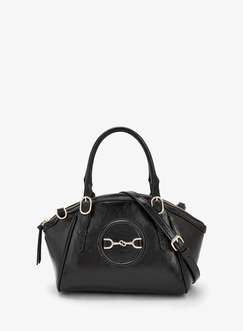 Textured Tote Bag With Detachable Strap