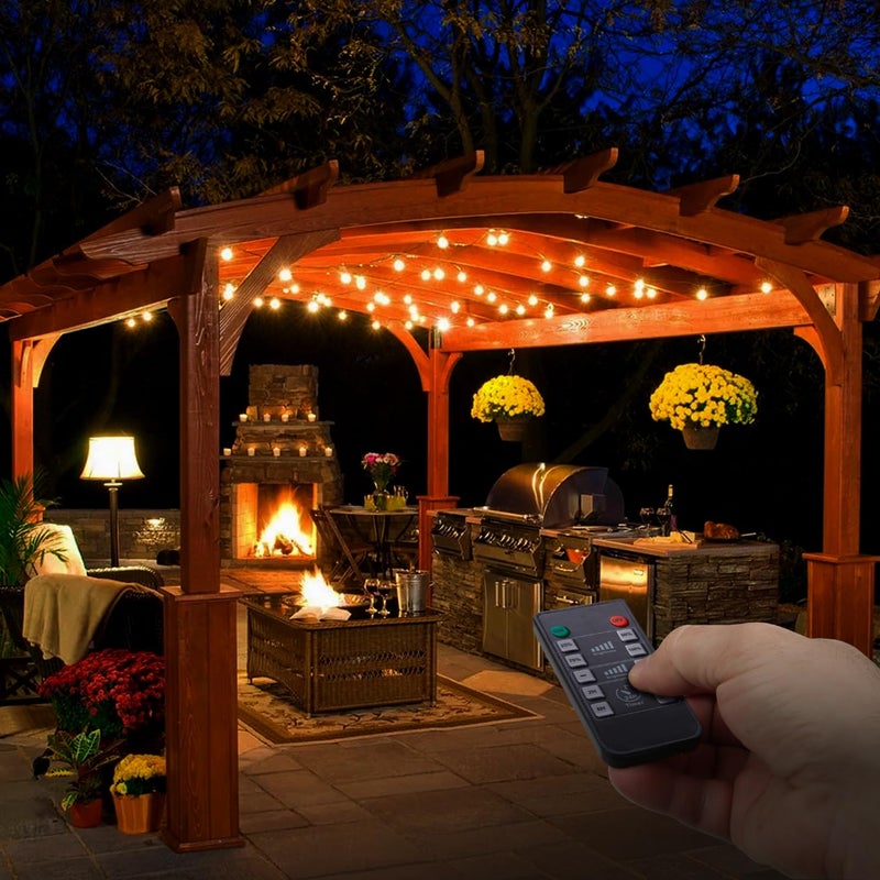 brightech Smart Dimmer Plug for LED Outdoor String Lights, Comes with Remote Control, Works Up to Max Power 150W, Waterproof Commercial Grade Dimmer for Dimmable String Lights - Image 5