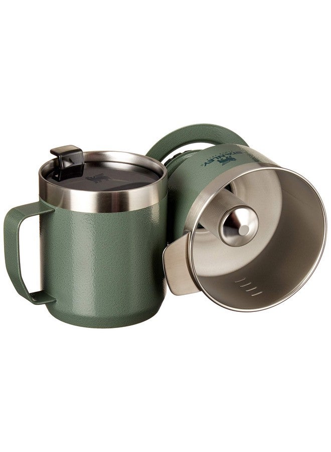 Stanley Perfect Brew Pour Over Set With Camp Mug- Reusable Filter - Bpa-Free - Easy-Clean Stainless Steel Coffee Maker - Hammertone Green  - Image 3
