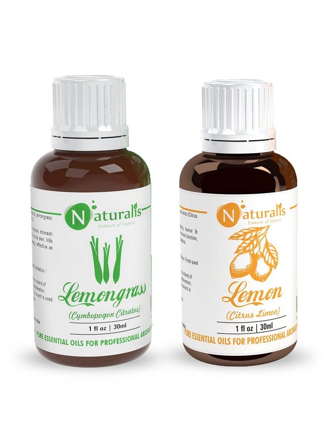 Naturalis Naturalis Essential Oil Gift Pack of 2-30ml (Lemongrass Oil, Lemon Oil)  - Image 1