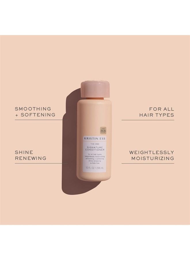 Kristin Ess مجموعة شامبو وبلسم Hydrating Signature الخالية من الكبريتات لترطيب الشعر ونعومته ولمعانه - زيت الأفوكادو - مضاد للتجعد + منقي - نباتي + آمن للشعر الجاف التالف المصبوغ  - Image 3