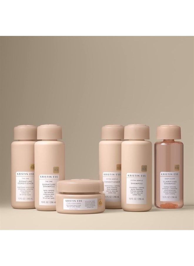 Kristin Ess - مجموعة شامبو وبلسم Hydrating Signature الخالية من الكبريتات لترطيب الشعر ونعومته ولمعانه - زيت الأفوكادو - مضاد للتجعد + منقي - نباتي + آمن للشعر الجاف التالف المصبوغ - Image 1
