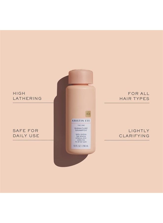 Kristin Ess مجموعة شامبو وبلسم Hydrating Signature الخالية من الكبريتات لترطيب الشعر ونعومته ولمعانه - زيت الأفوكادو - مضاد للتجعد + منقي - نباتي + آمن للشعر الجاف التالف المصبوغ  - Image 4