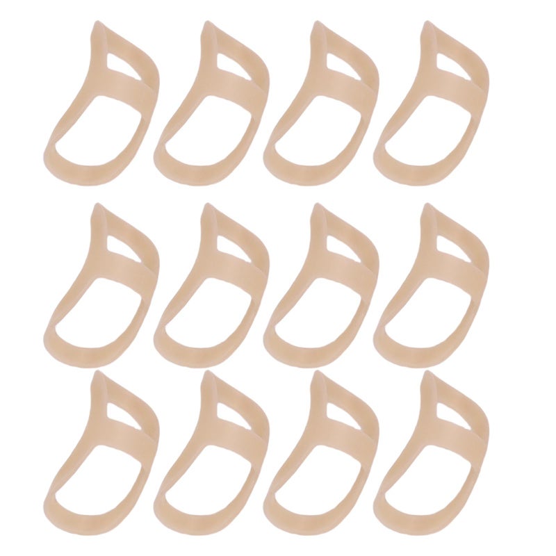 12PCS Oval Finger Splint PP Portable Finger Joint Brace Support for Piano Guzheng Pipa Guitar Player M - Image 3
