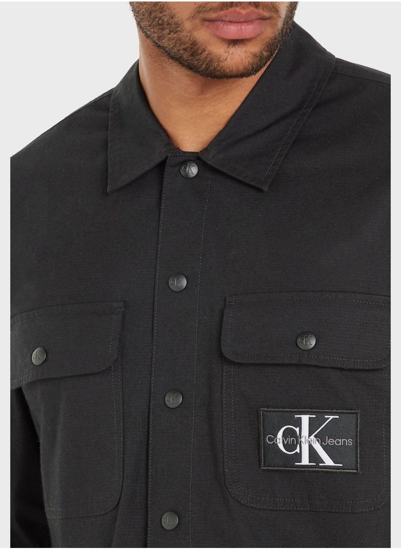 Calvin Klein Jeans - Casual Regular Fit Ripstop Shirt - Image 1