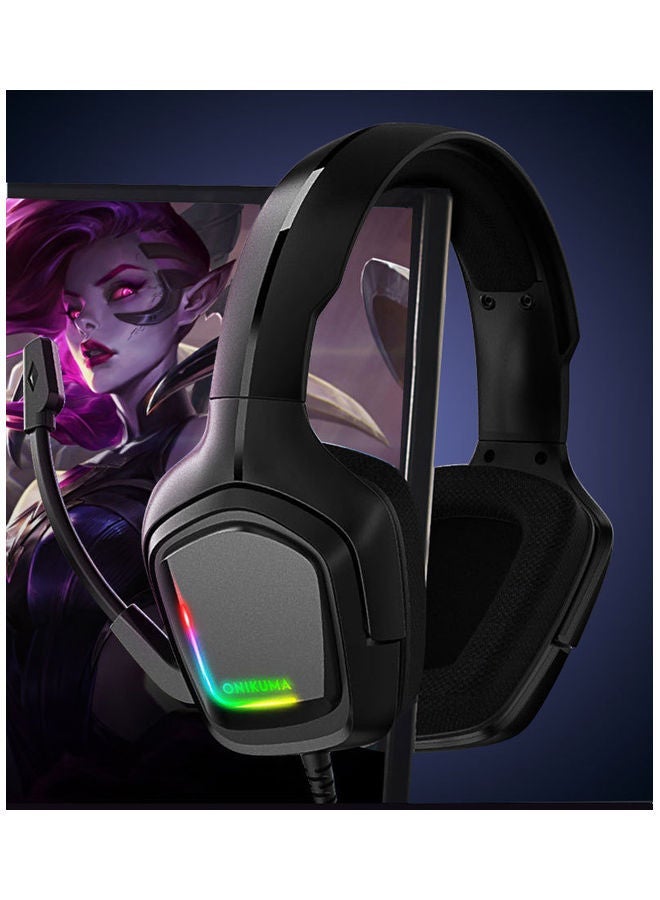 NIBEMINENT K20 Head Mounted E-sports Chicken Eating Gaming Wired Headset For PC And PS4  - Image 2