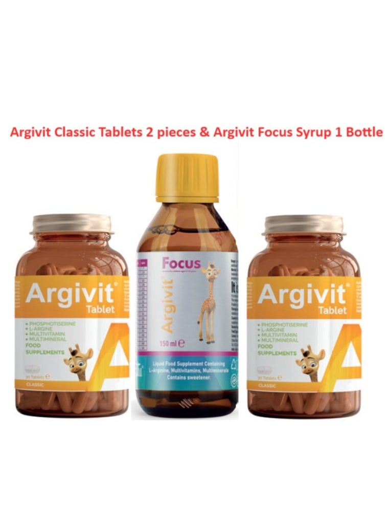 Argivit Classic tablets 2 pieces & Argivit Focus Syrup 1 bottle - pzsku/ZA6A8D7925EB04D5CD3BDZ/45/_/1733655130/e8045117-9edc-48e9-a6e4-2f6d2b870da9