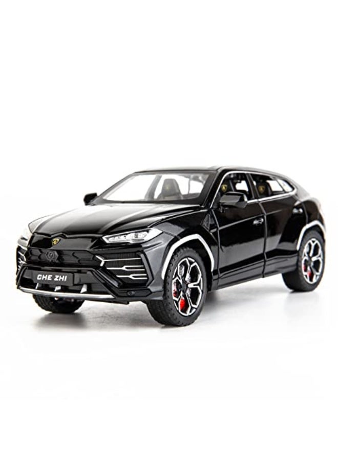 BDTCTK Compatible for 1:24 Lamborghini Urus Car Model, Diecast Pull Back Car Toy car, Doors Open, Light and Sound, Boys Toys Kids Adults Gifts Black - Image 1