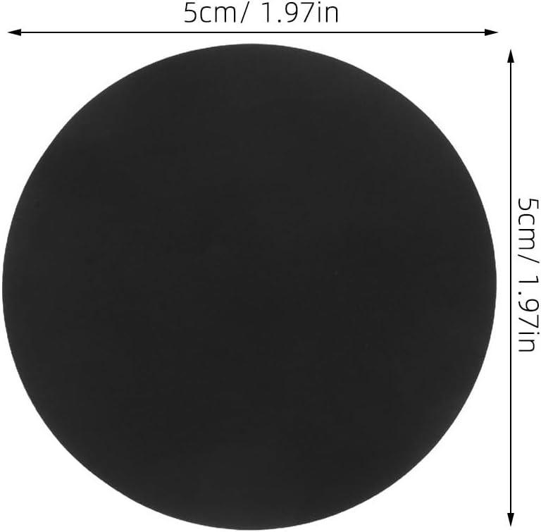 BESTYASH Circle Stickers Black 50mm, 400pcs Writable Round Dot Labels, Self-Adhesive Coding Stickers for Office Classroom Organization and Activity Use - Image 2