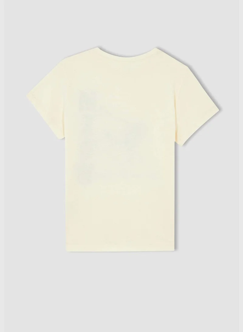 DeFacto Regular Fit Short Sleeve Bear Printed T-Shirt