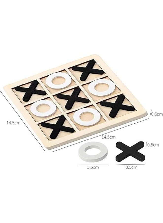 Toy Box Tic TAC Toe Xoxo Chess Board Game XO Table Toy for Kids Indoor Outdoor Adult - Image 2