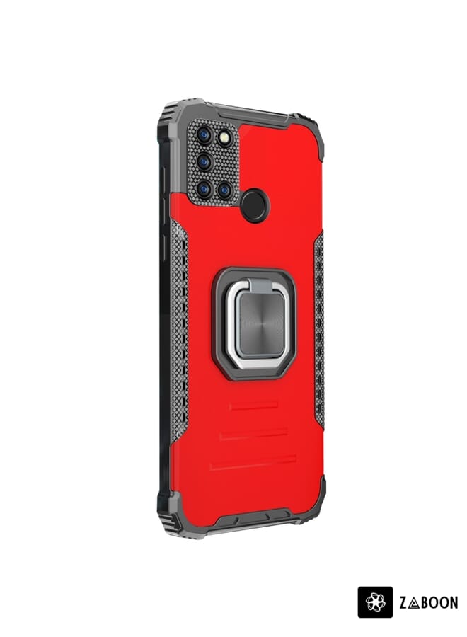 Zaboon Protective Case For OPPO Realme C17 / Realme 7i Aluminum Alloy + TPU  with Lanyard - Image 2