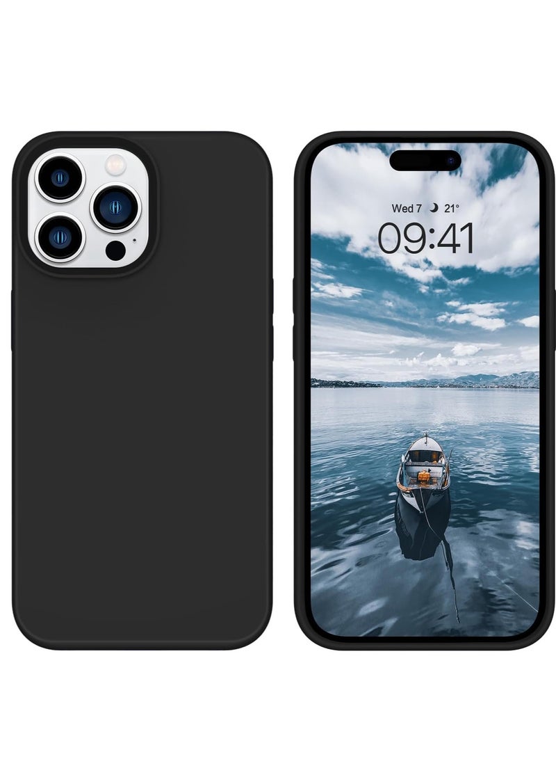 ELTRAZONE Soft Silicone Rubber Bumper Microfiber Lining Hard Back iPhone 15 Pro Back Cover Shockproof Protective Case Cover, Anti-Scratch, Dustproof, Premium Quality, Slim-Fit - Image 1