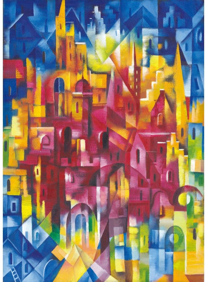 Wood Jigsaw Puzzle 300/500/1000 Pieces Surrealism Abstract Painting Puzzle Decompression Puzzle-Color:1000 Pieces Of Surreal Abstract Painting 027 - Image 1