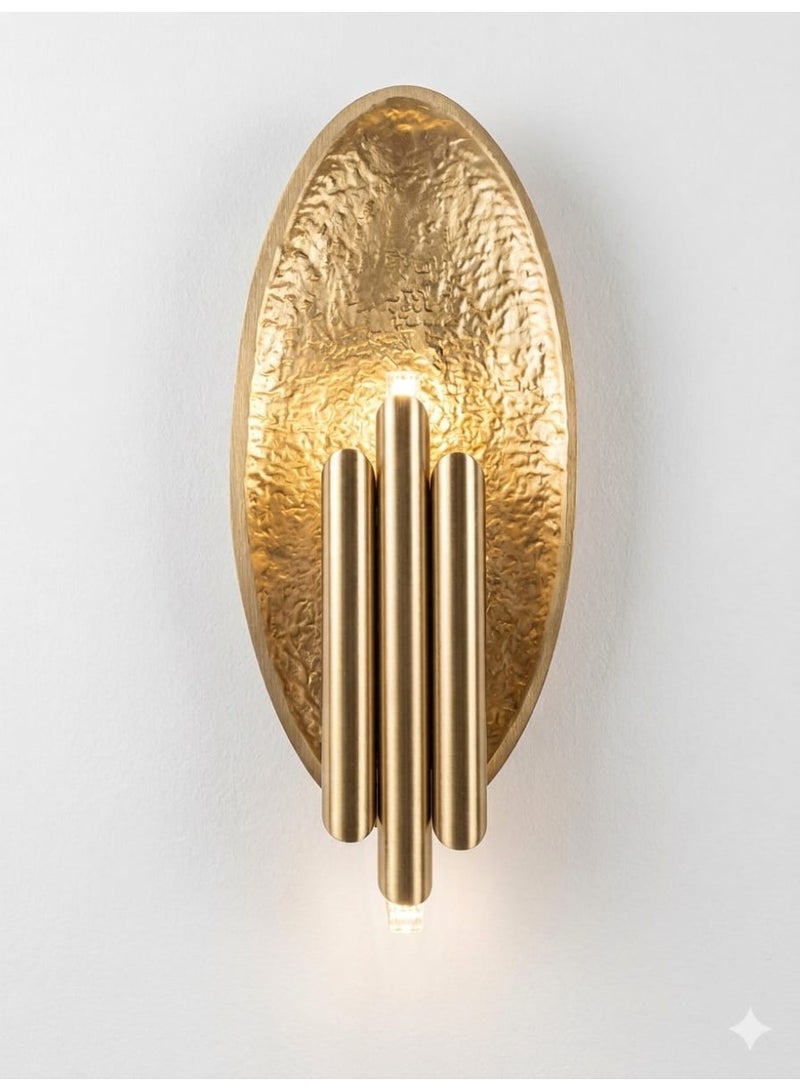 Modern Oval Golden Luxurious Wall Sconce Decorative Lighting - Image 1