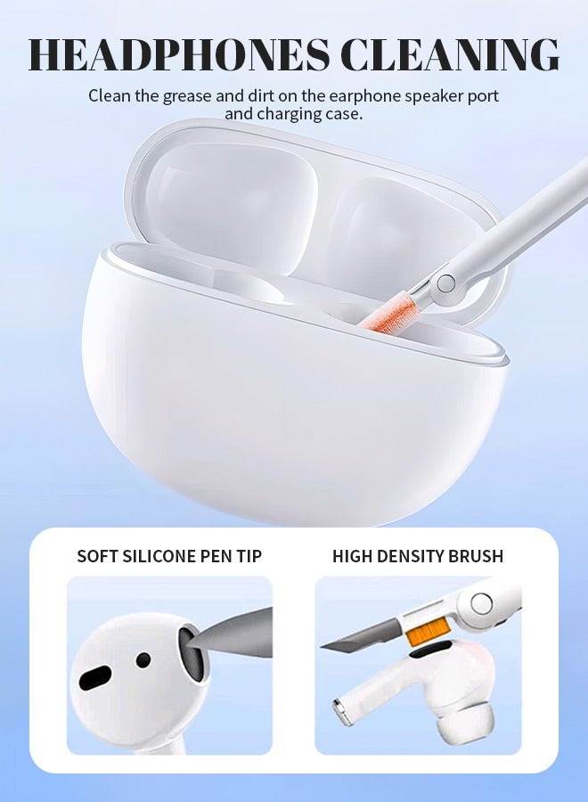 12 In 1 Keyboard Cleaning Kit Electronic Product Cleaning Kit Portable Multi-Function Cleaning Tool For Computer Monitor/Earbuds/Mobile Phone/Laptop/Computer/Keyboard