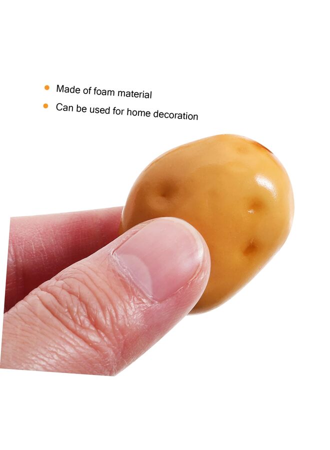 20 قطعة من البطاطس الاصطناعية التي تشبه الخضار المزيفة لمطبخ المنزل والحفلات الغذائية نموذج دعائم الديكور - Image 2