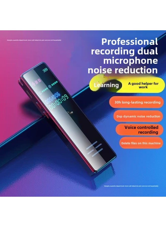 Students Portable Professional Recording Pen HD Noise Reduction Class Long Standby Large Capacity Professional Equipment Business Meeting-Body Color:Cool Black Gold Metal Ultimate Edition (enhanced Edition)-Memory Capacity:64gb [lifetime Replacement]-official Standard Configuration  - Image 2