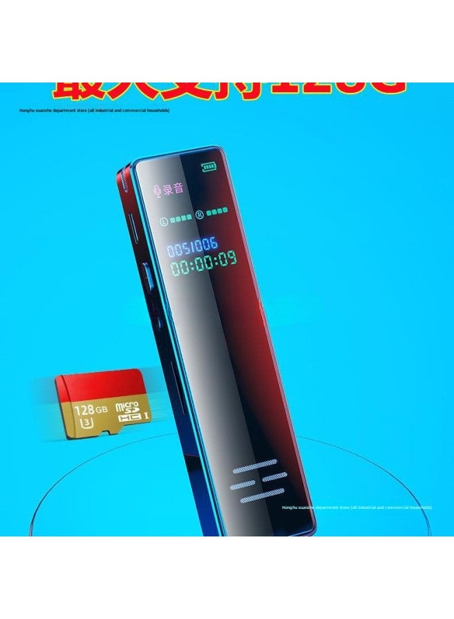 Students Portable Professional Recording Pen HD Noise Reduction Class Long Standby Large Capacity Professional Equipment Business Meeting-Body Color:Cool Black Gold Metal Ultimate Edition (enhanced Edition)-Memory Capacity:64gb [lifetime Replacement]-official Standard Configuration  - Image 4