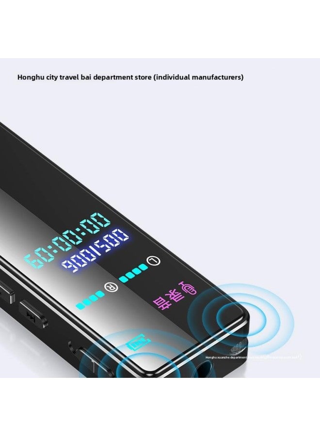 Students Portable Professional Recording Pen HD Noise Reduction Class Long Standby Large Capacity Professional Equipment Business Meeting-Body Color:Cool Black Gold Metal Ultimate Edition (enhanced Edition)-Memory Capacity:64gb [lifetime Replacement]-official Standard Configuration  - Image 5