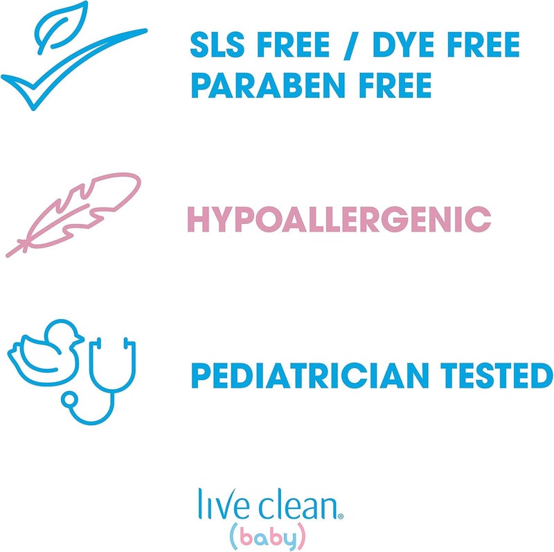 Live Clean Baby Tearless Shampoo & Wash - 750 ml - Image 4