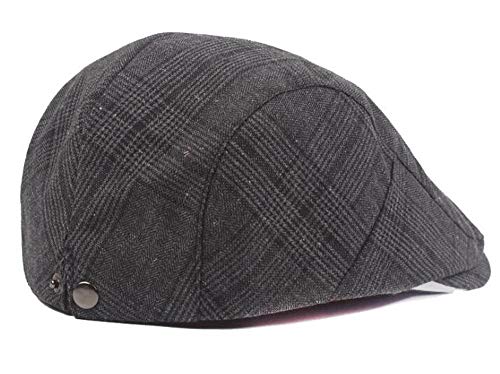 Qunson 2 Pack Mens Classic Cotton Flat Cap Ivy Gatsby Newsboy Driving Hat - Image 3