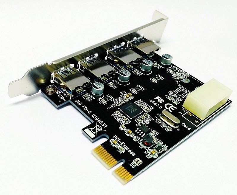 PremiumAV PCI Express Card with 5V 4-Pin Power Connector (Multicolor) - Image 3