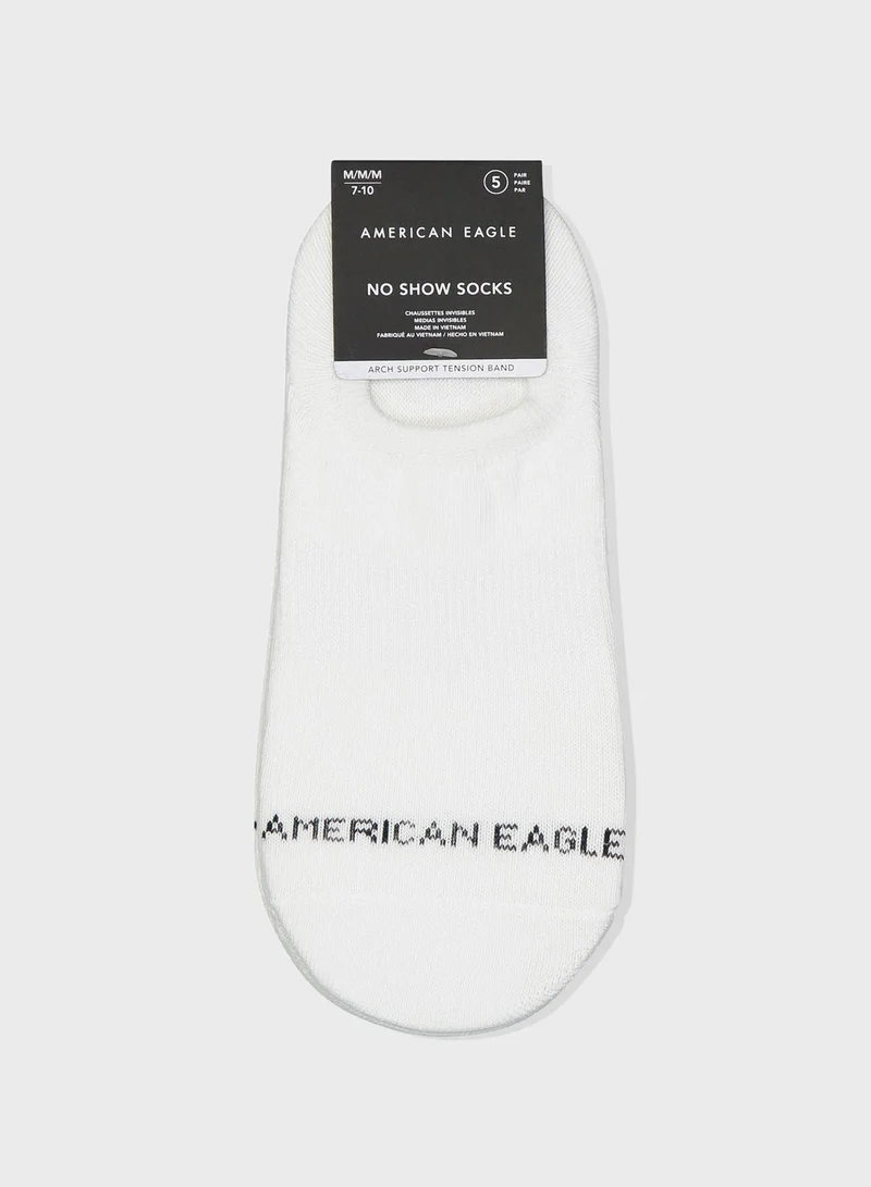 American Eagle 5 Pack No Show Socks
