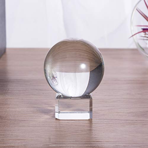 LONGWIN 40mm(1.6 inch) Solid Mini Fengshui Crystal Ball Healing Crystals(Clear) - Image 2