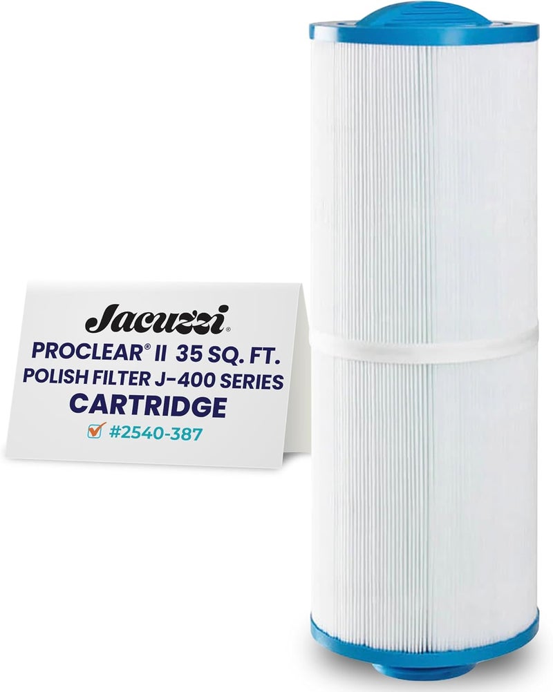 Jacuzzi Proclear II Polish Filter Cartridge, 2540-387 for J-400 Series Hot Tubs - Image 1