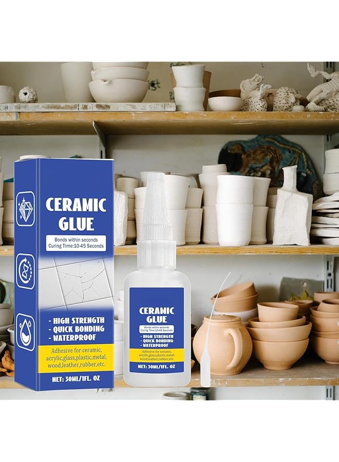 erorex Ceramic Repair Glue Pottery Glue Adhesive High Temperature Resistant Ceramic Glue To Repair Pottery No Odor After Curing Strong Adhesive Pottery Repair Glue Transparent Adhesive For Glass - Image 5