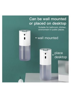 Generic Automatic Foaming Soap Dispenser 4 Level Adjustable Infrared Sensor Touchless Foam Soap Dispenser Rechargeable Waterproof Hand Soap Dispenser for Kids Bathroom 400ml spensers  - Image 2