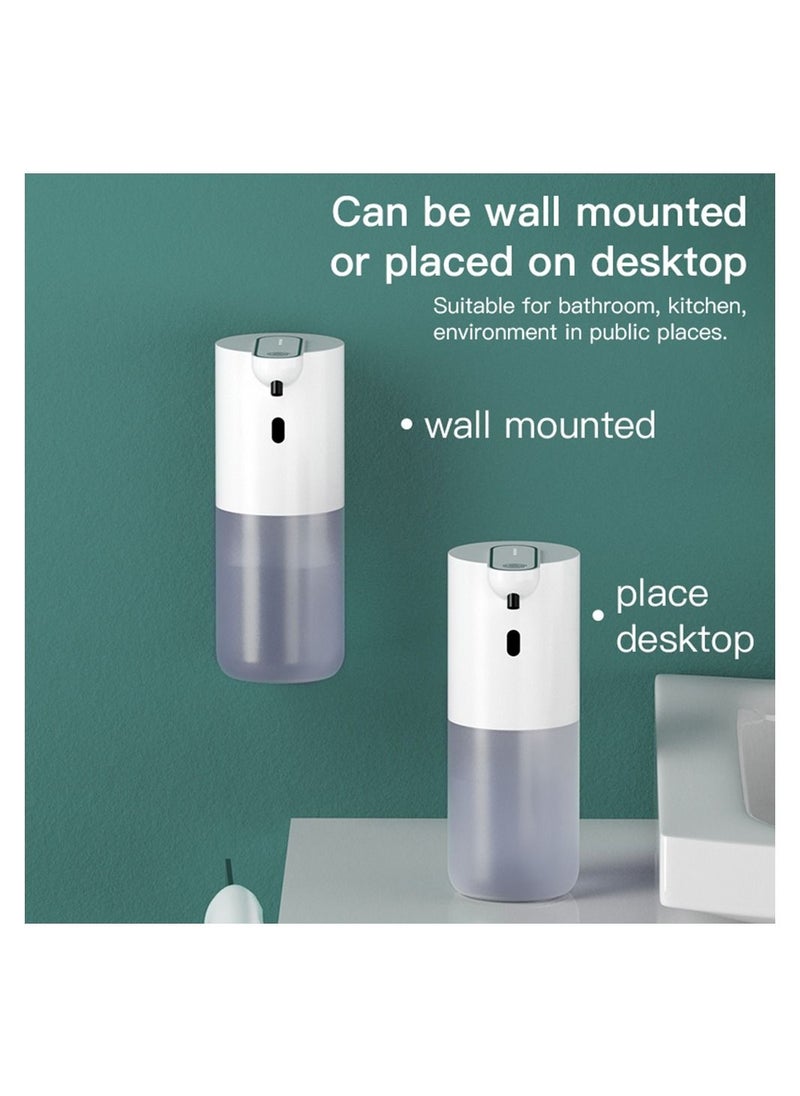 Automatic Foaming Soap Dispenser 4 Level Adjustable Infrared Sensor Touchless Foam Soap Dispenser Rechargeable Waterproof Hand Soap Dispenser for Kids Bathroom 400ml spensers