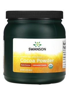 Certified Organic Cocoa Powder Unsweetened 12 oz 340 g