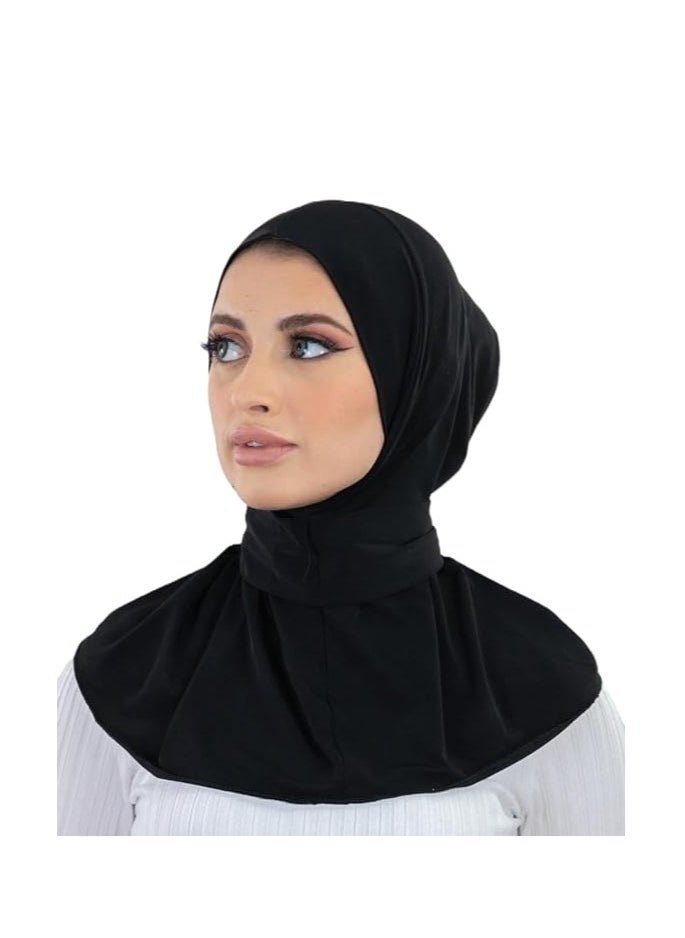 PERFECTORY Women Snap Button Lycra Ninja Instant Hijab, Jersey Fabric- Black - pzsku/ZA6A9BD3817CF1B03A0C3Z/45/_/1723781619/f23f8a38-6e3d-4e27-a555-d501a9705727