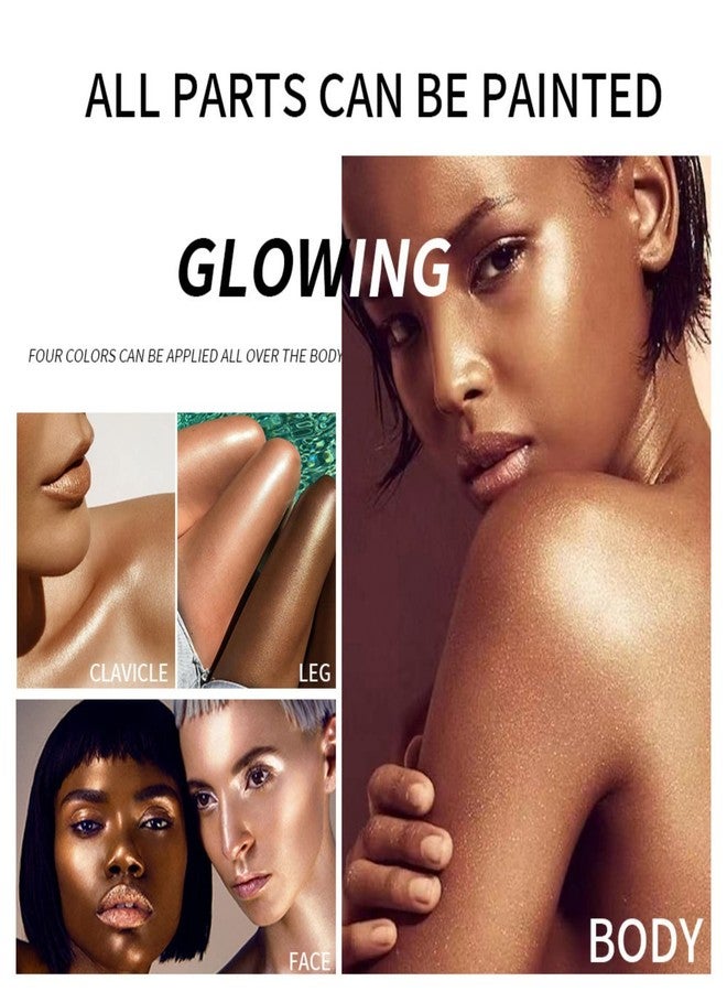 MAEPEOR Body Luminizer 5 Colors Smooth Subtle Shimmer Body & Face Illuminator Moisturizing Long Lasting Summer Glow (40ML, 04 Glistening Bronze) - Image 4