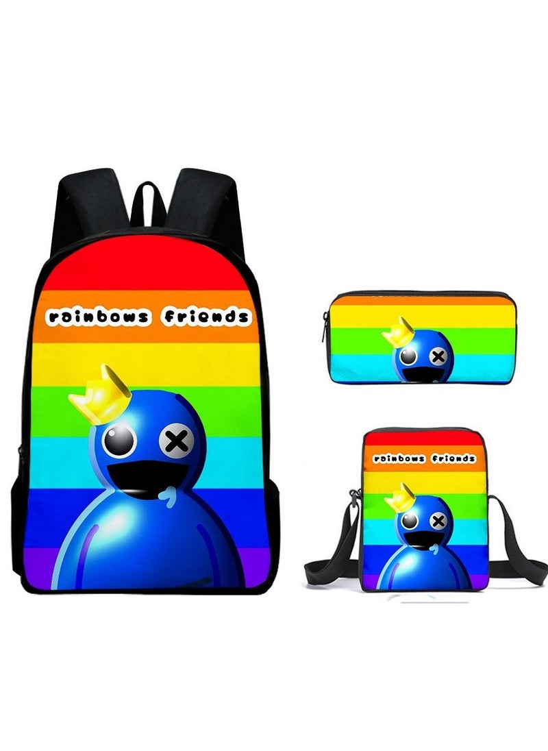 Generic - Cartoon anime backpack for primary and secondary school students, large capacity casual lightweight backpack, cartoon shoulder bag, pencil case, pencil case, and pencil case - Image 1