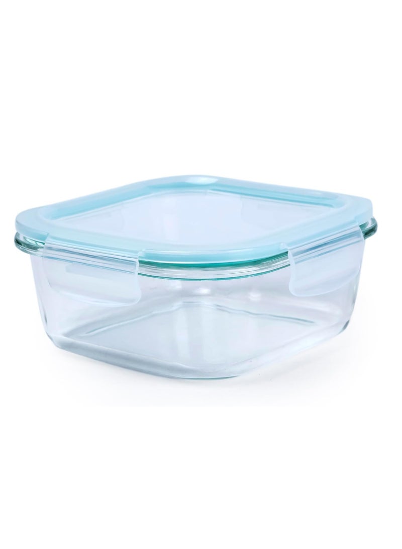 AKDC 2-Piece Square Borosilicate Glass Food Storage Containers with Lids - Airtight, Leakproof, Stackable - Ideal for Food Prep, Meal Planning, Leftovers, Kitchen Organization – lunch box | 500ml & 800ml - Image 3