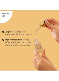 PILGRIM 24K Gold Face Serum With Niacinamide & Hyaluronic Acid, Dewy Primer For Face Make-Up For All Skin Types, Korean Skin Care For Unisex, 20ml  - Image 5