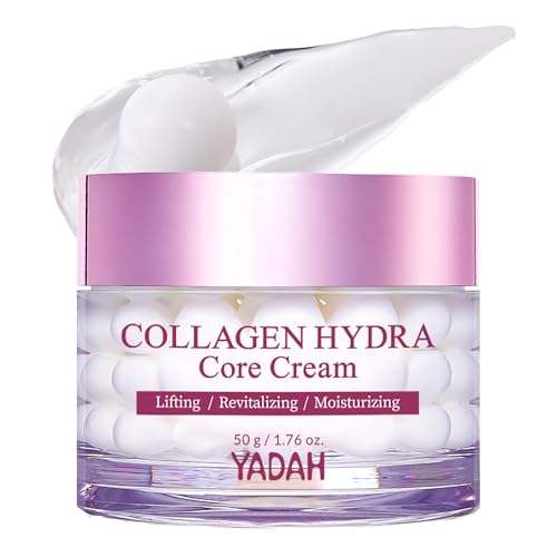 YADAH Hydra Core Cream  Barrier Repair Moisturizer with 10 Types of Hyaluronic Acids 1000ppm Low Molecular Collagen  Ceramide Deep Hydration for Sensitive Skin 176 oz