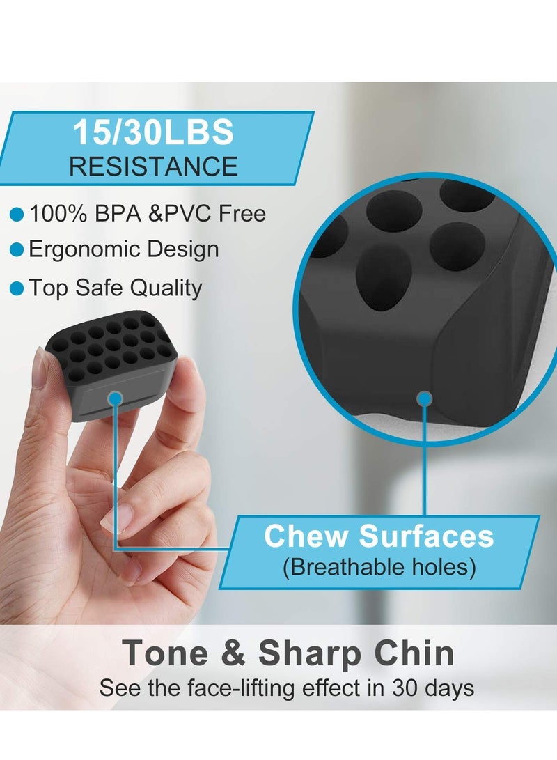 Zikra مدرب الفك لتحديد الفك تمرين فك قوي مدرب الفك الرقبة الوجه تحديد الفك نحيف ونغمة وجهك مدرب الفك للرجال والنساء 2 في 1 مخفض للذقن المزدوجة - Image 4