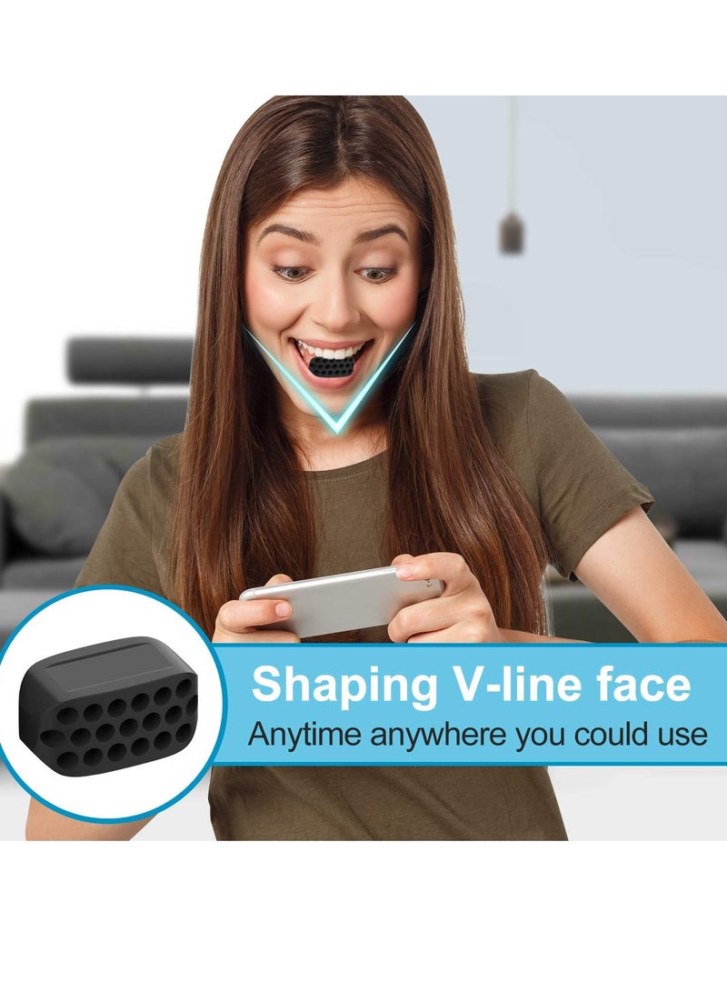 Zikra مدرب الفك لتحديد الفك تمرين فك قوي مدرب الفك الرقبة الوجه تحديد الفك نحيف ونغمة وجهك مدرب الفك للرجال والنساء 2 في 1 مخفض للذقن المزدوجة - Image 5