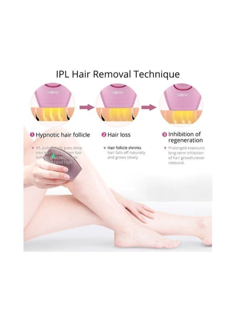 NIBEMINENT Durable Multi-time Portable Professional IPL Laser Hair Removal Device Clipper Trimmer Black - Image 2