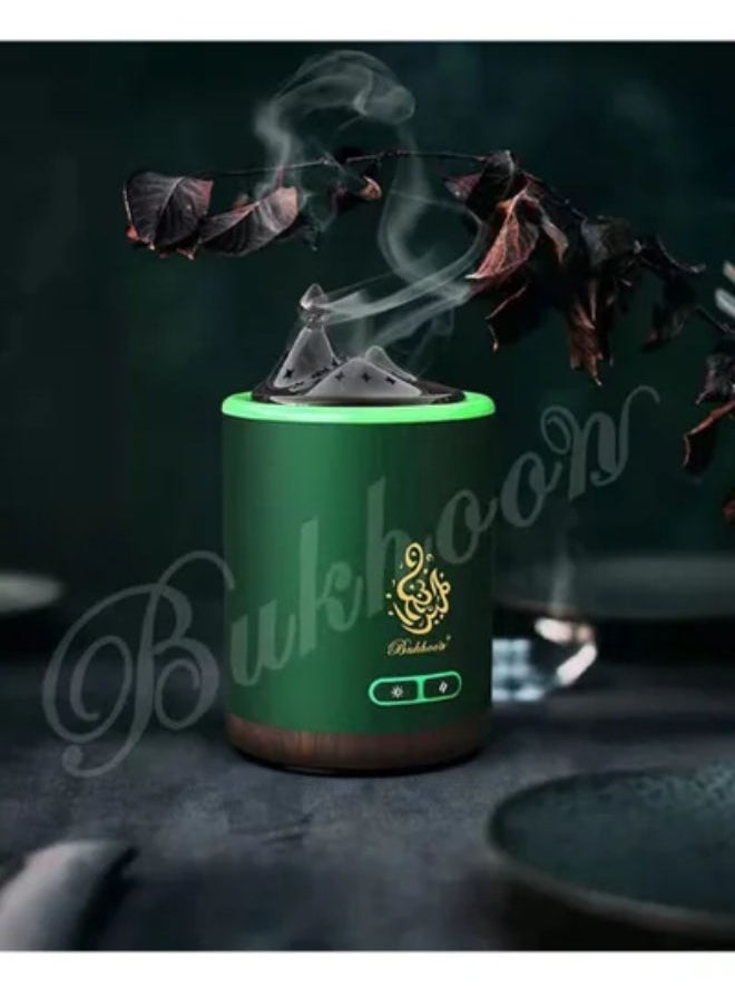 بخون Electric Bukhoor Dukhoon Burner – Portable Rechargeable Mini USB-Powered Incense Diffuser for Home, Office, Car & Travel – Elegant Electronic Oud Burner for Arabic Fragrance – Smokeless, Flameless, Easy-to-Use Aroma Diffuser with Ceramic Heating  - Image 1