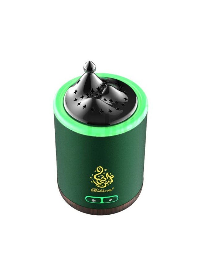 بخون Electric Bukhoor Dukhoon Burner – Portable Rechargeable Mini USB-Powered Incense Diffuser for Home, Office, Car & Travel – Elegant Electronic Oud Burner for Arabic Fragrance – Smokeless, Flameless, Easy-to-Use Aroma Diffuser with Ceramic Heating  - Image 2