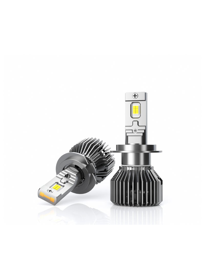 Generic M68-H7 LED Car Bulb,14000LM, 600% Brightness, 6,000K White, 10X Cooling, Xenon Replacement, Quick Plug, 2-Pack,6pcs*2 high-power lamp core  - Image 5