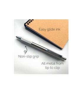 ZEBRA 1 Piece F-701 All Metal Retractable Ballpoint 0.7 mm Black Ink  - Image 3